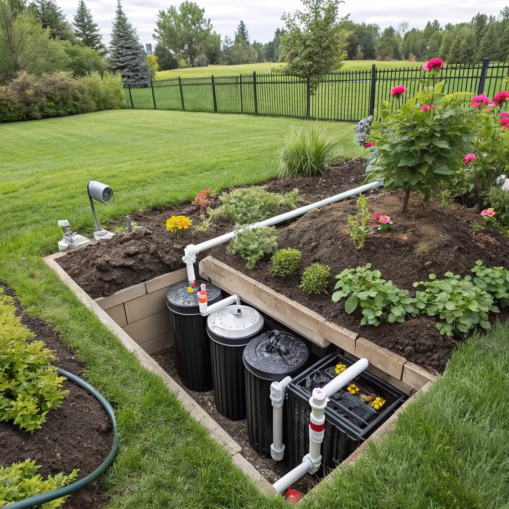 Compact Garden Drainage System