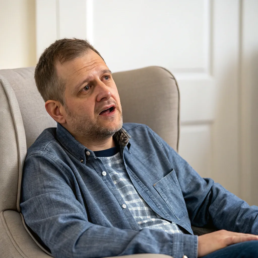 Portrait of John talking about his experience with MEQORINEXIA