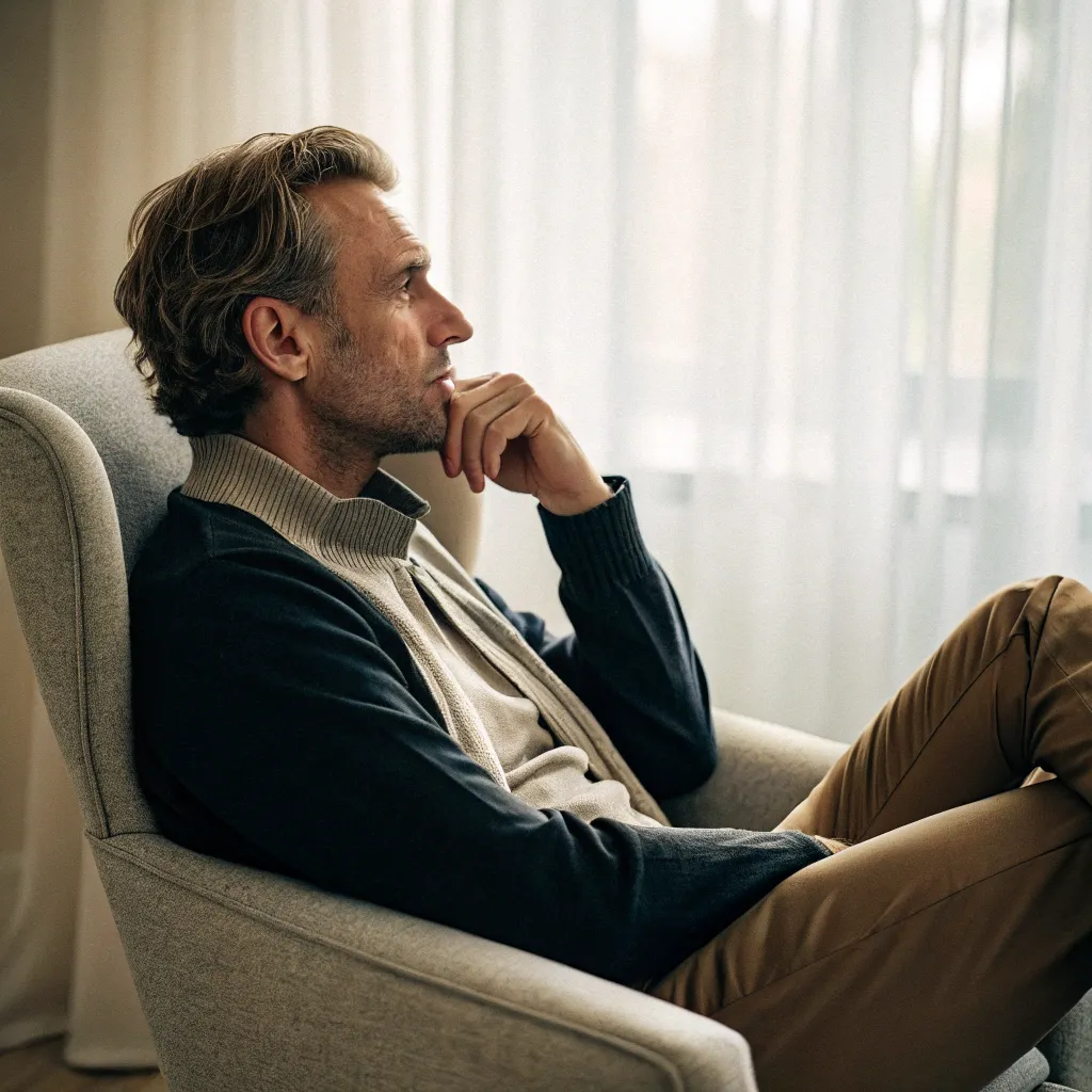 Portrait of Michael sharing his thoughts on MEQORINEXIA's work